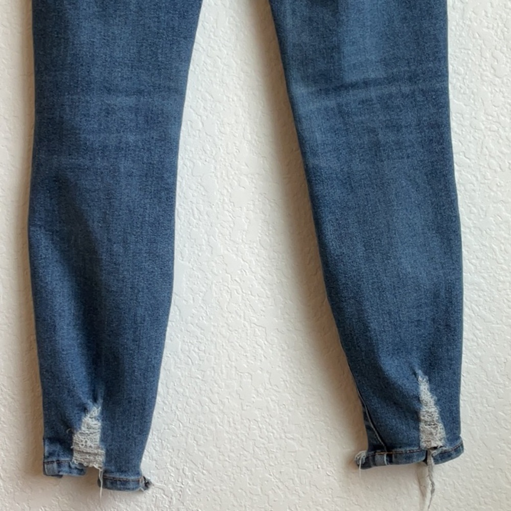 RE GENERATION Distressed Meadow Skinny Ankle Length Blue Jeans * 3/26 - Picture 5 of 8